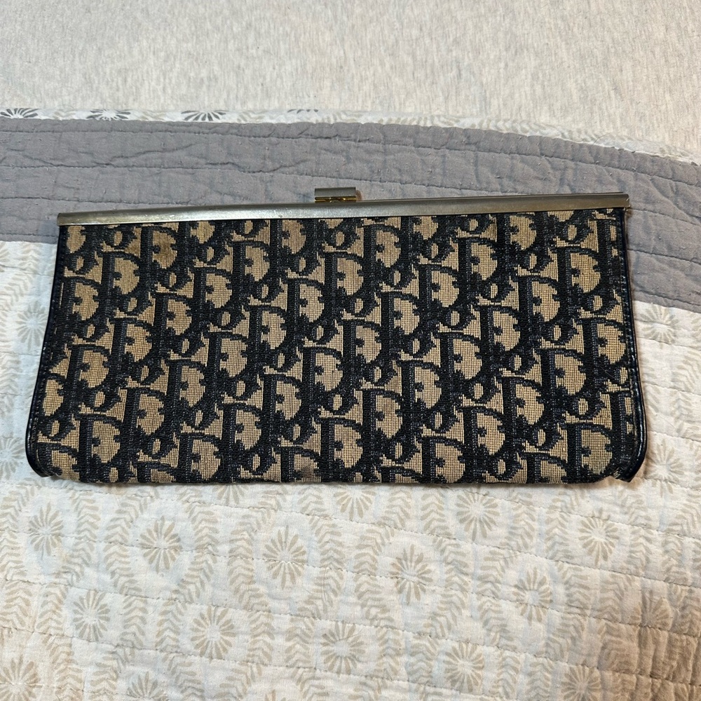Vintage well loved authentic dior clutch